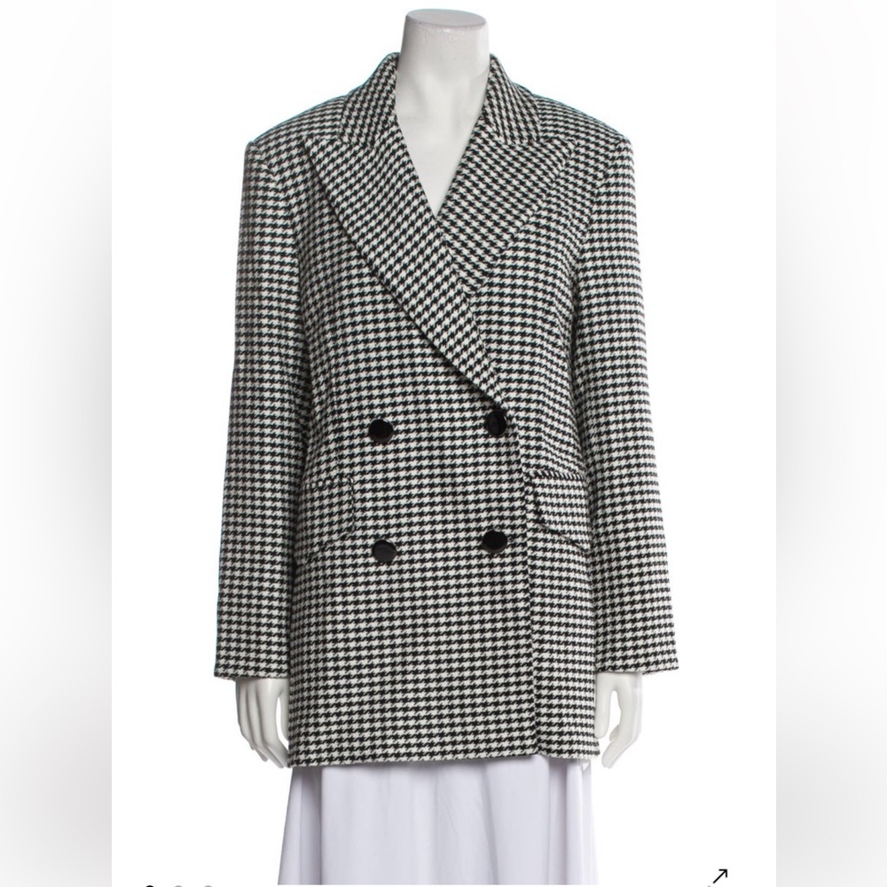 Veronica Beard Black and White Houndstooth Blazer